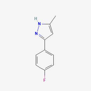 molecular formula C10H9FN2 B1623542 3-(4-fluorophenyl)-5-methyl-1H-pyrazole CAS No. 475982-42-4