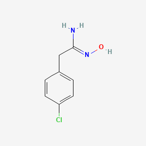molecular formula C8H9ClN2O B1623551 2-(4-Chlorophenyl)-N-hydroxyethanimidamide CAS No. 6965-39-5