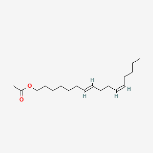 molecular formula C18H32O2 B1623555 7,11-Hexadecadien-1-ol, acetate, (Z,E)- CAS No. 51607-94-4