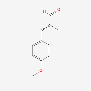 molecular formula C11H12O2 B1623564 3-(4-methoxyphenyl)-2-methylprop-2-enal CAS No. 65405-67-6