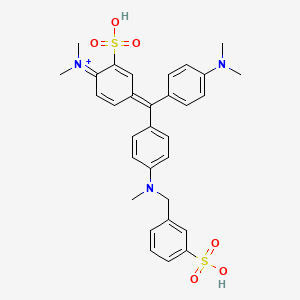 molecular formula C31H34N3O6S2+ B1623567 C.I. Acid Blue 34, sodium salt CAS No. 6460-05-5