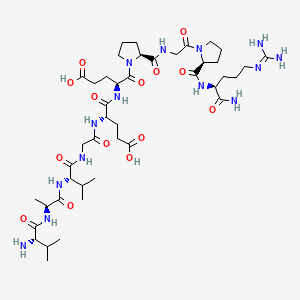 molecular formula C43H72N14O14 B1623571 Pro-opiomelanocortin joining peptide(14-23) CAS No. 88389-69-9