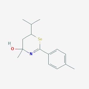 6-isopropyl-4-methyl-2-p-tolyl-5,6-dihydro-4H-1,3-selenazin-4-ol