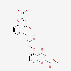 Dimethyl 5,5'-((2-hydroxytrimethylene)bis(oxy))bis(4-oxo-4H-1-benzopyran-2-carboxylate)