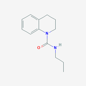 B1623618 1(2H)-Quinolinecarboxamide, 3,4-dihydro-N-propyl- CAS No. 63098-91-9