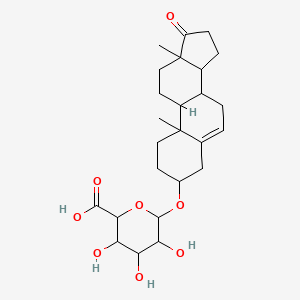 6-[(10,13-Dimethyl-17-oxo-1,2,3,4,7,8,9,11,12,14,15,16-dodecahydrocyclopenta[a]phenanthren-3-yl)oxy]-3,4,5-trihydroxyoxane-2-carboxylic acid