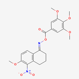 6-methoxy-5-nitro-3,4-dihydro-1(2H)-naphthalenone O-(3,4,5-trimethoxybenzoyl)oxime