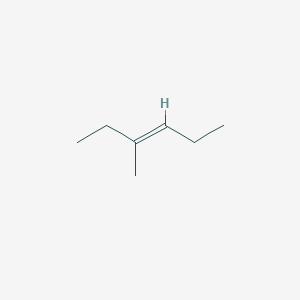molecular formula C7H14 B1623645 (E)-3-Methyl-3-hexene CAS No. 3899-36-3