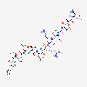 molecular formula C74H130N18O14 B1623654 Crabrolin CAS No. 93207-22-8
