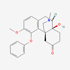 14-Hydroxy-3-methoxy-17-methyl-4-phenoxymorphinan-6-one