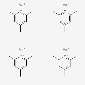 molecular formula C36H44Ag4 B1623658 Tetrasilver;1,3,5-trimethylbenzene-6-ide CAS No. 89265-09-8