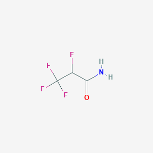 molecular formula C3H3F4NO B162367 2,3,3,3-Tetrafluoropropanamide CAS No. 1647-57-0