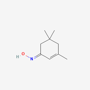 molecular formula C9H15NO B1623683 (NE)-N-(3,5,5-trimethylcyclohex-2-en-1-ylidene)hydroxylamine CAS No. 2157-58-6