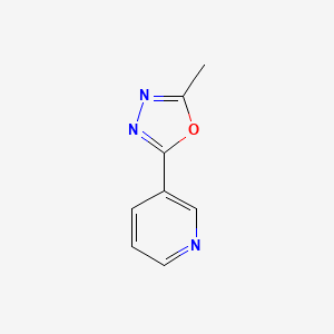 molecular formula C8H7N3O B1623691 2-Methyl-5-(pyridin-3-yl)-1,3,4-oxadiazole CAS No. 89546-87-2
