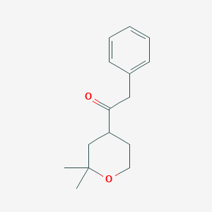 1-(2,2-dimethyltetrahydro-2H-pyran-4-yl)-2-phenylethanone