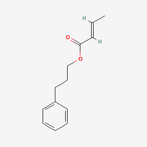 molecular formula C13H16O2 B1623705 2-Butenoic acid, 3-phenylpropyl ester CAS No. 68922-07-6