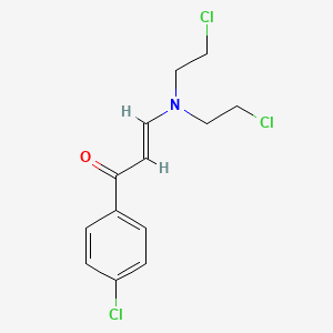 2-Propen-1-one, 3-(bis(2-chloroethyl)amino)-1-(4-chlorophenyl)-