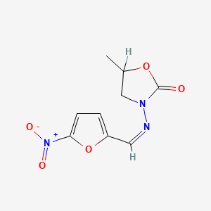 2-Oxazolidinone, 5-methyl-3-[[(5-nitro-2-furanyl)methylene]amino]-