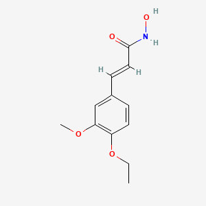 molecular formula C12H15NO4 B1623733 4-Ethoxy-3-methoxycinnamohydroxamic acid CAS No. 26228-02-4