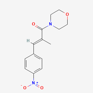 4-(2-Methyl-3-(4-nitrophenyl)-1-oxo-2-propenyl)morpholine