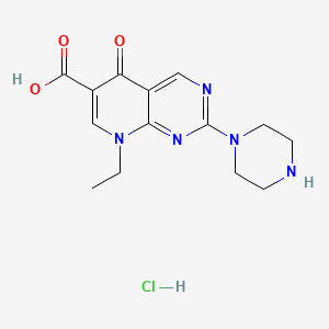 8-Ethyl-5,8-dihydro-5-oxo-2-(piperazinyl)pyrido(2,3-d)pyrimidine-6-carboxylic acid hydrochloride