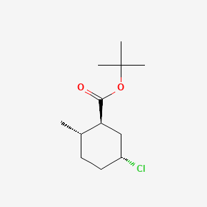 Cyclohexanecarboxylic acid, 5-chloro-2-methyl-, 1,1-dimethylethyl ester, (1alpha,2beta,5beta)-