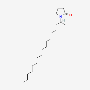molecular formula C22H41NO B1623750 2-Pyrrolidinone, 1-ethenylhexadecyl-, homopolymer CAS No. 63231-81-2