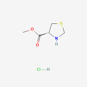 molecular formula C5H10ClNO2S B1623754 盐酸甲基(R)-噻唑烷-4-羧酸酯 CAS No. 65983-36-0