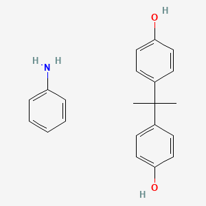 molecular formula C21H23NO2 B1623755 Aniline;4-[2-(4-hydroxyphenyl)propan-2-yl]phenol CAS No. 67784-74-1