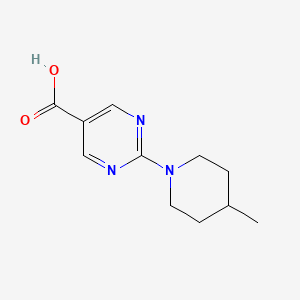 molecular formula C11H15N3O2 B1623756 2-(4-甲基哌啶-1-基)-嘧啶-5-羧酸 CAS No. 883543-77-9