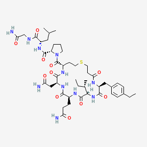 molecular formula C46H71N11O11S B1623759 Nacartocin CAS No. 77727-10-7