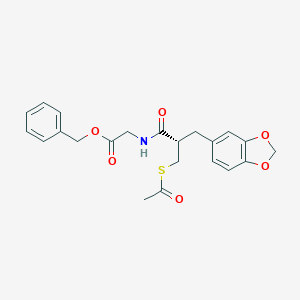 molecular formula C22H23NO6S B162376 Glycopril CAS No. 135038-56-1