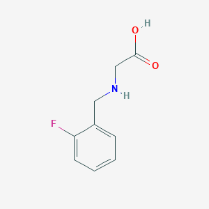 molecular formula C9H10FNO2 B1623765 2-[(2-fluorophenyl)methylamino]acetic Acid CAS No. 88720-49-4