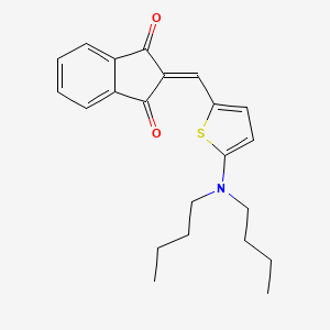 molecular formula C22H25NO2S B1623771 2-[[5-(Dibutylamino)-2-thienyl]methylene]-1H-indene-1,3(2H)-dione CAS No. 212632-34-3