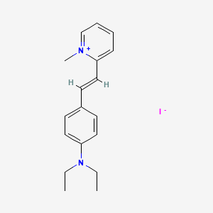 molecular formula C18H23IN2 B1623784 2-(2-(4-(Diethylamino)phenyl)vinyl)-1-methylpyridinium iodide CAS No. 83846-70-2