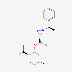 molecular formula C21H31NO2 B1623786 (-)-Menthyl (R)-1-[(R)-alpha-methylbenzyl]aziridine-2-carboxylate CAS No. 397849-98-8