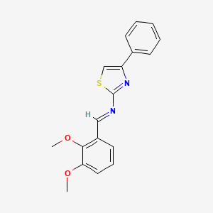 2-(2,3-Dimethoxybenzylideneamino)-4-phenylthiazole
