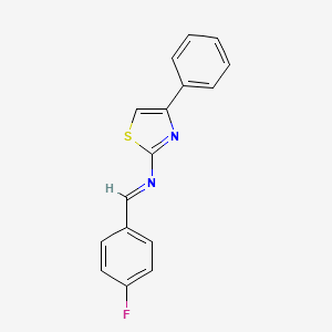 2-(p-Fluorobenzylideneamino)-4-phenylthiazole