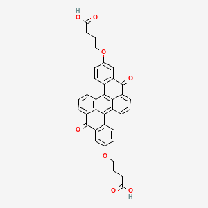 molecular formula C36H26O8 B1623795 4,4'-[(8,16-Dihydro-8,16-dioxodibenzo[a,j]perylene-2,10-diyl)dioxy]dibutyric acid CAS No. 243670-14-6