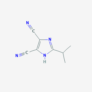 molecular formula C8H8N4 B1623799 1H-Imidazole-4,5-dicarbonitrile, 2-(1-methylethyl)- CAS No. 52685-70-8
