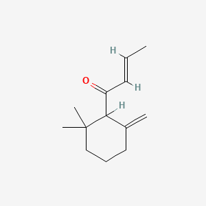 molecular formula C13H20O B1623800 2-Buten-1-one, 1-(2,2-dimethyl-6-methylenecyclohexyl)- CAS No. 35087-49-1