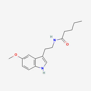N-[2-(5-methoxy-1H-indol-3-yl)ethyl]pentanamide