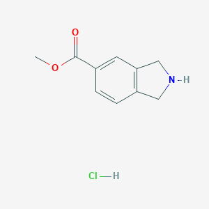 molecular formula C10H12ClNO2 B162384 异吲哚啉-5-甲酸甲酯盐酸盐 CAS No. 127168-93-8
