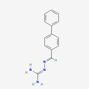 Hydrazinecarboximidamide, 2-((1,1'-biphenyl)-4-ylmethylene)-