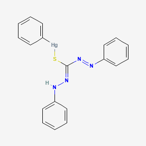 Mercury, phenyl((phenyldiazenecarbothioic acid-kappaS) 2-phenylhydrazidato-kappaN2)-