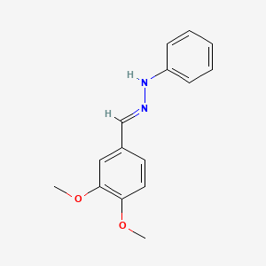 B1623844 N-Phenyl-N'-(3,4-dimethoxybenzylidene) hydrazine CAS No. 55754-32-0