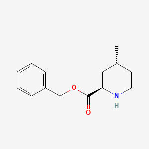 molecular formula C14H19NO2 B1623852 Benzyl (+/-)-trans-4-methyl-piperidine-2-carboxylate CAS No. 339183-94-7