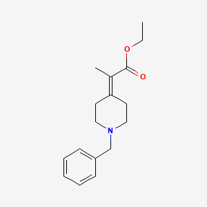 molecular formula C17H23NO2 B1623855 Ethyl 2-(1-benzylpiperidin-4-ylidene)propanoate CAS No. 98080-15-0