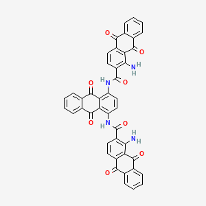 molecular formula C44H24N4O8 B1623861 N,N'-(9,10-Dihydro-9,10-dioxoanthracene-1,4-diyl)bis(1-amino-9,10-dihydro-9,10-dioxoanthracene-2-carboxamide) CAS No. 4430-70-0