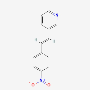 Pyridine, trans-3-(2-(4-nitrophenyl)ethenyl)-